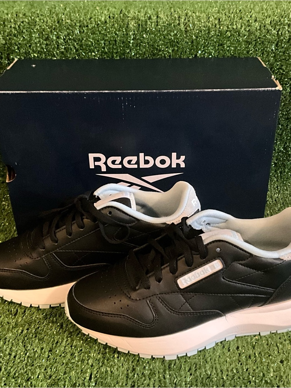 Reebok Black and White Classic Sneakers